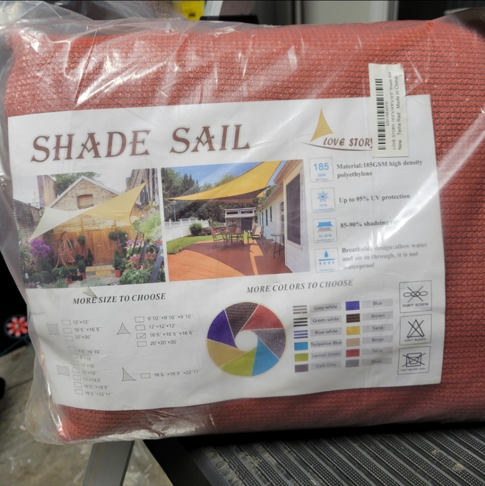 Shade Sail - 16'5" x 16'5" x 16'5"